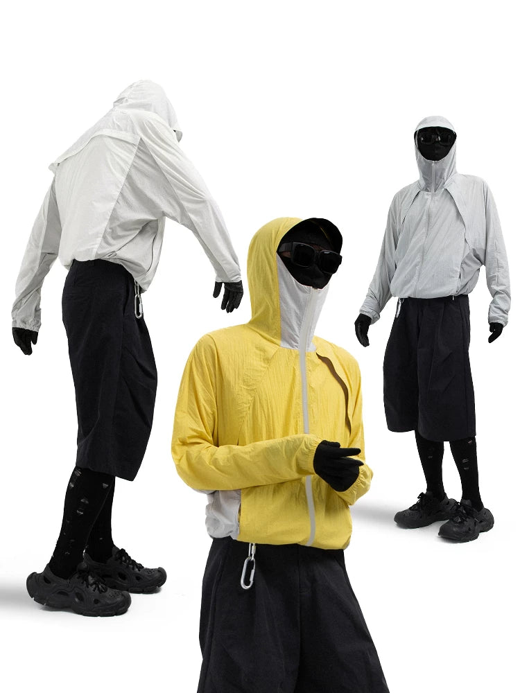 SOUTH FISH Cool Breathable UPF + Batwing Hooded Sun Jacket