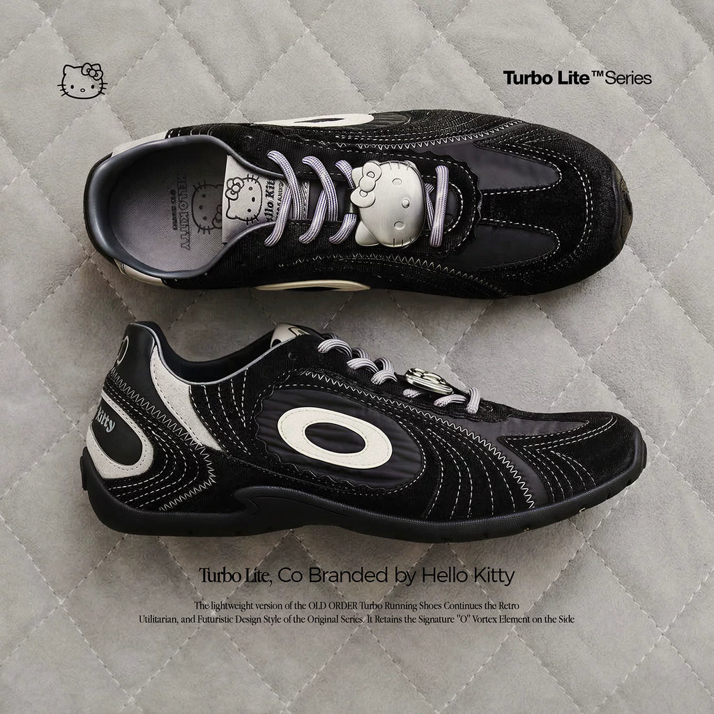 OLD ORDER Hello Kitty Suede Lace-Up Training Sneaker