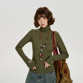 Girlyhalo Retrohigh Collarembroidersilmslimming Looklong Sleeves