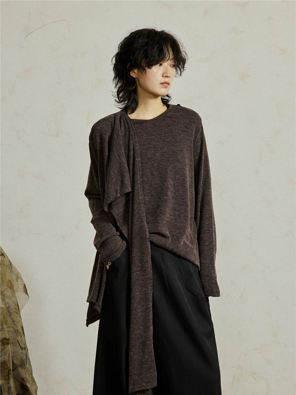 SUNYVONNE Irregular Deconstruction Knitted Long Sleeves