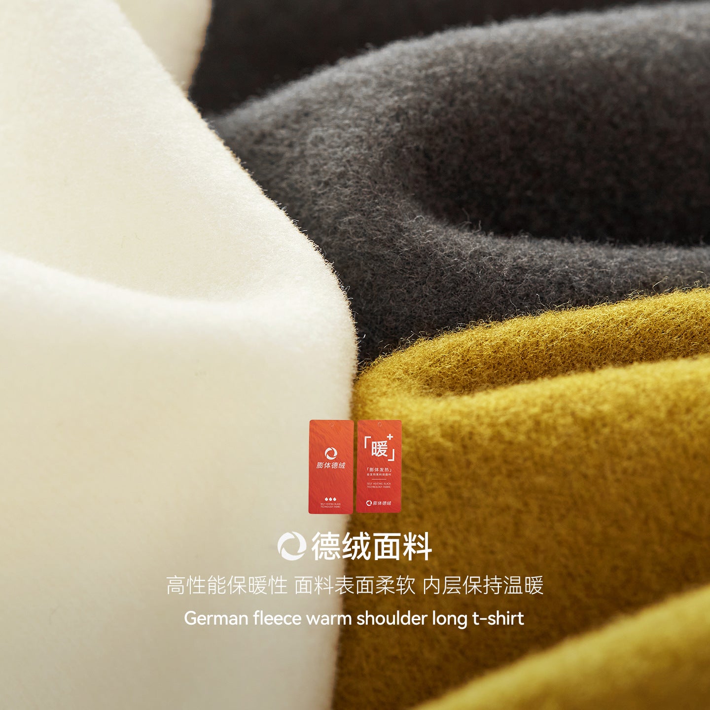 Inflation Warm Shoulders Loose Crew Neck Long Sleeves