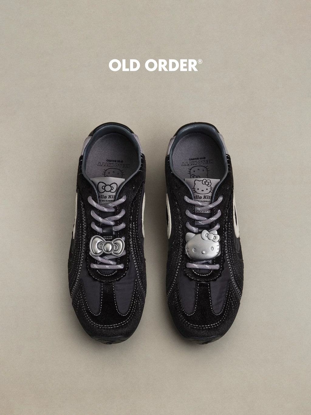 OLD ORDER Hello Kitty Suede Lace-Up Training Sneaker