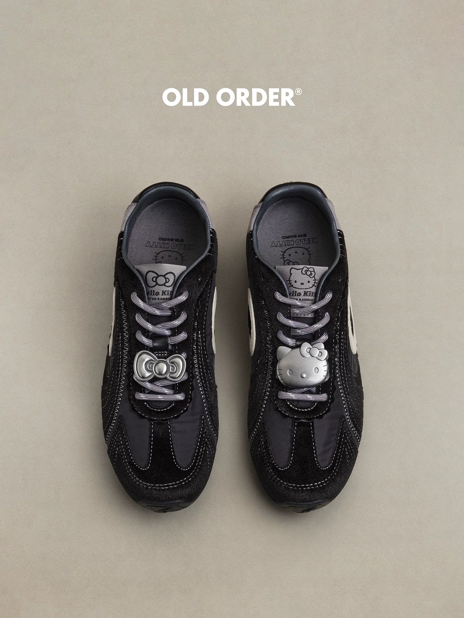 OLD ORDER Hello Kitty Suede Lace-Up Training Sneaker