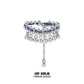 1ST XULIE Sterling Silver Fringe Ring