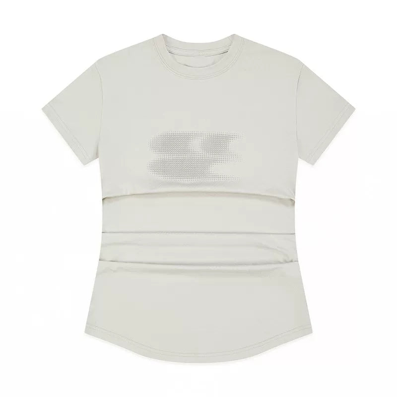 Crying Center Three-Color Gradient Cool-Touch Fitted Tee