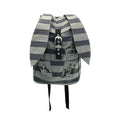 SAUCE Stripe Patchwork Rabbit-Ear Canvas Backpack