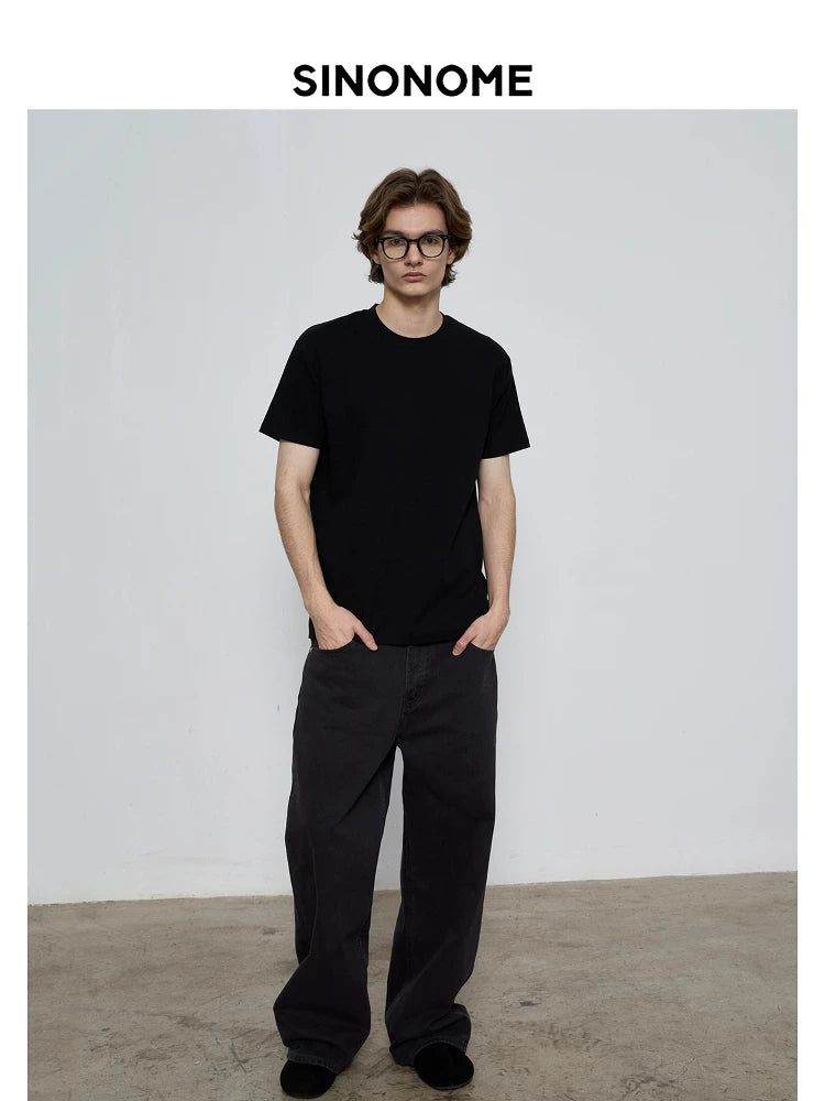 SINONOME Cool Small Neckline Casual Tee