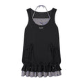 SagiDolls Graffiti Print Breathable Loose-Fitting Two-in-One Dress
