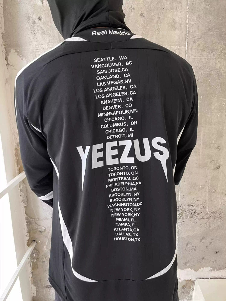 KANYE Portrait Print Casual Long Sleeve