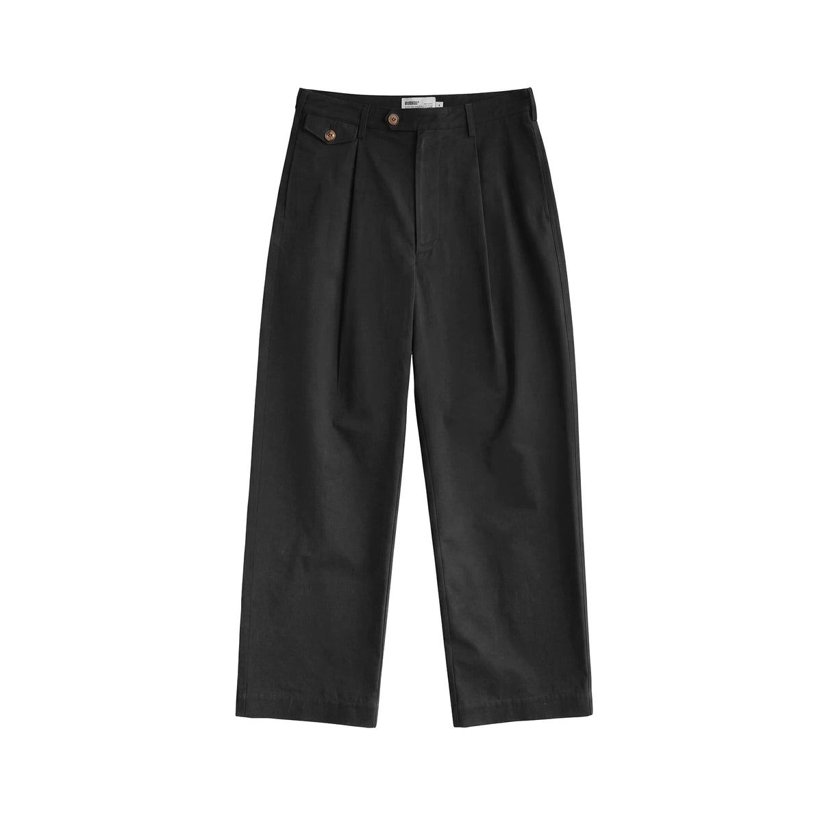 BUTTBILL Pima Cotton Relaxed Straight-Leg Trousers
