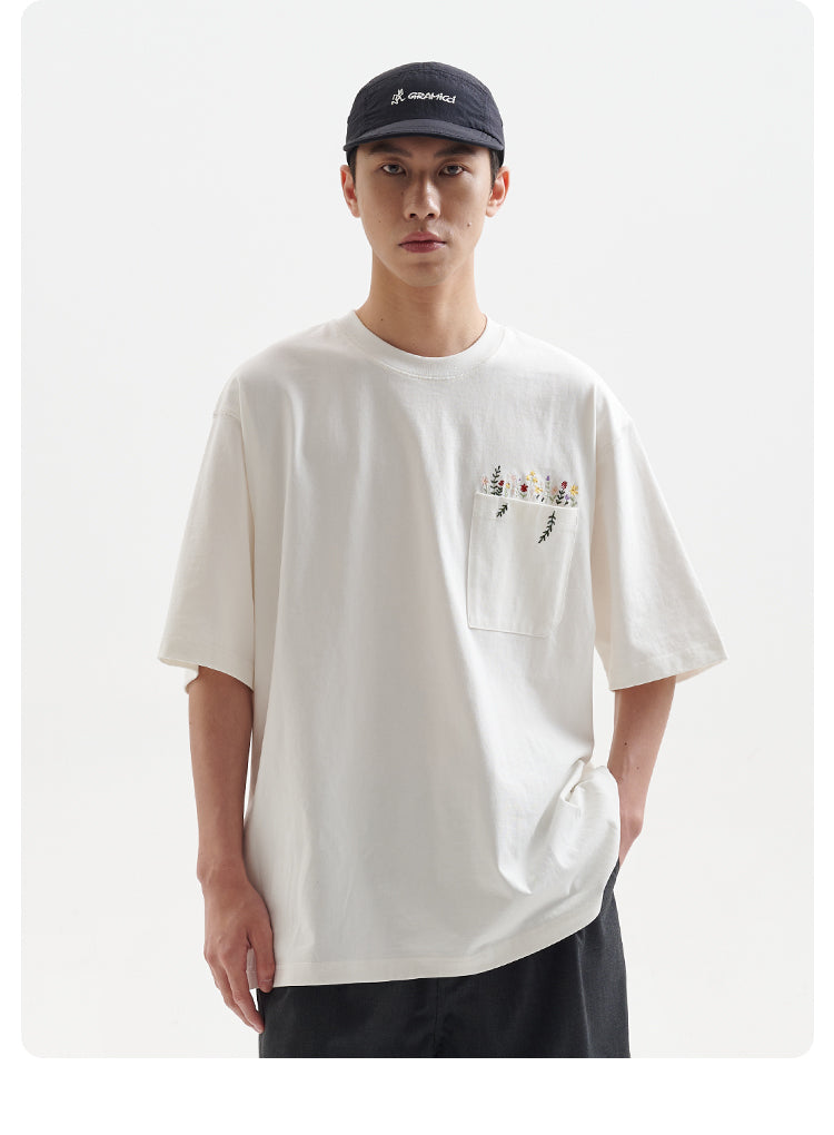 BUTTBILL 270G Pocket Short Sleeve Japanese Tee