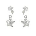 MASW Star-Shaped Cubic Zirconia Stud Earrings