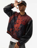STK Retro Style Print Trendy Jacket