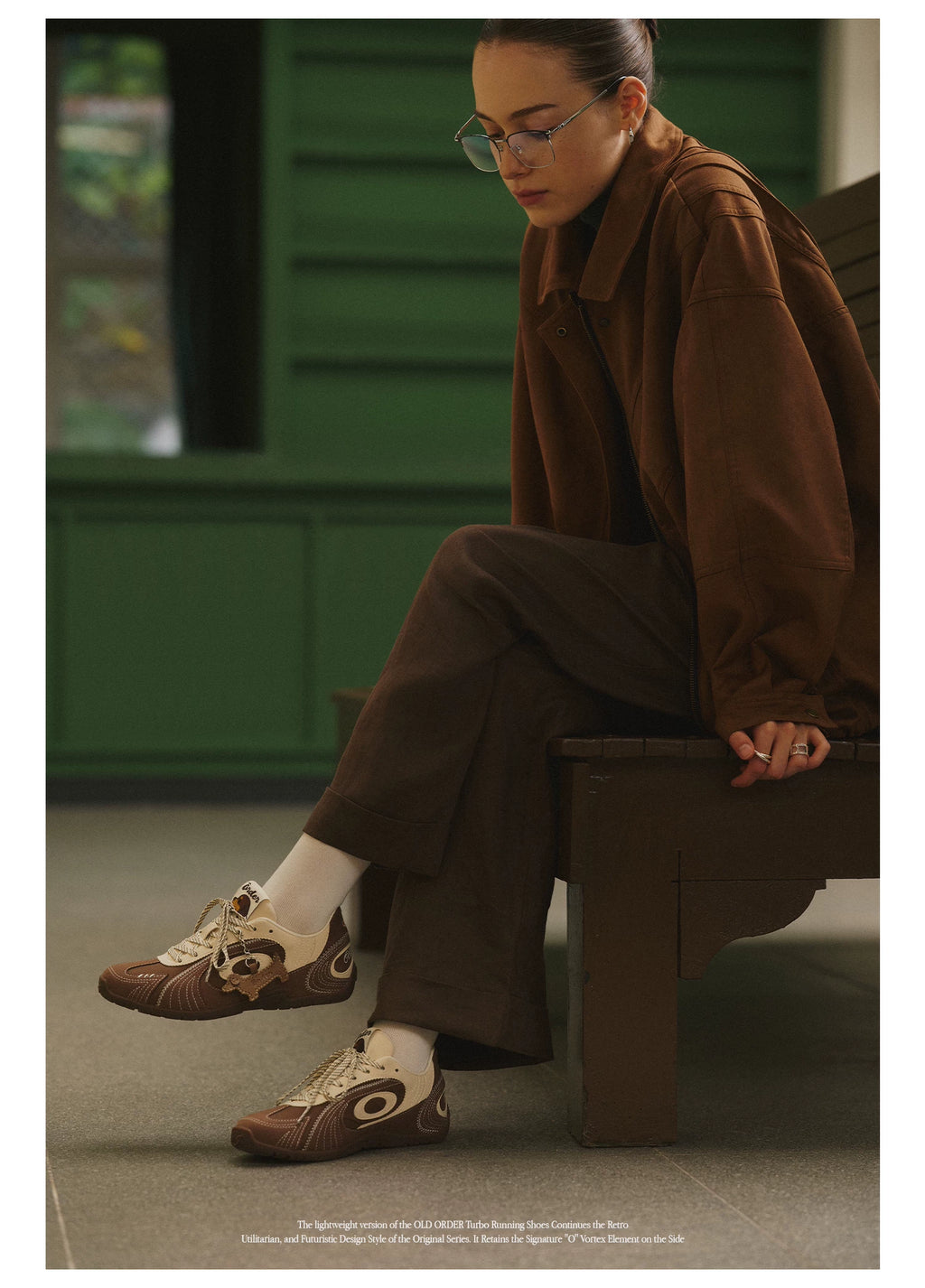 OLD ORDER Leather Lace-Up Sneaker