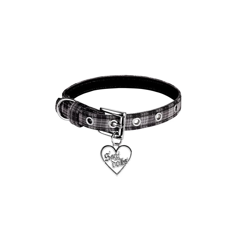 SagiDolls Two-Tone Plaid Choker Necklace