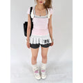 Kasugano TOO Angel Wings Fitted U-Neck Tee