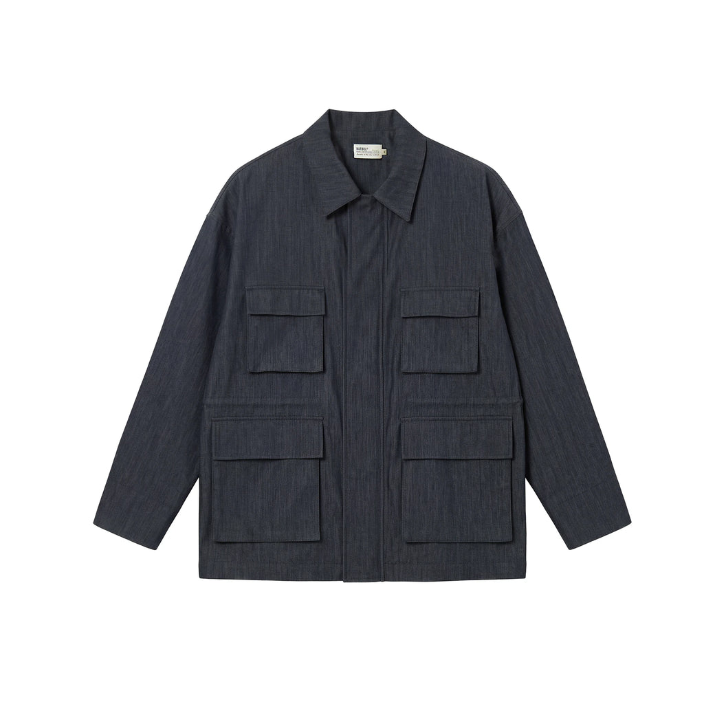 BUTTBILL Hunting Multi-Pocket Relaxed Utility Jacket
