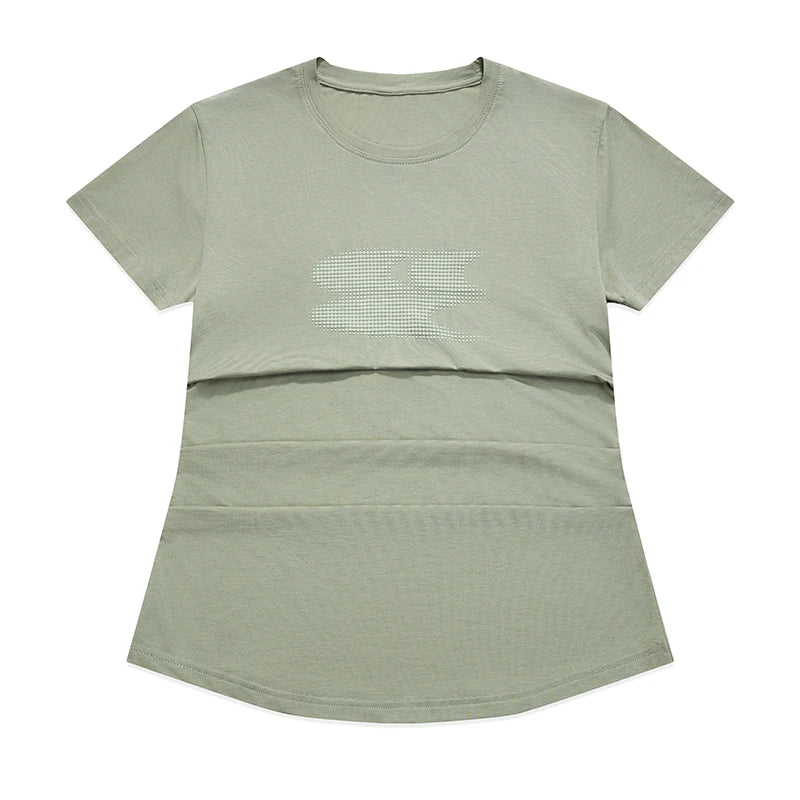Crying Center Three-Color Gradient Cool-Touch Fitted Tee