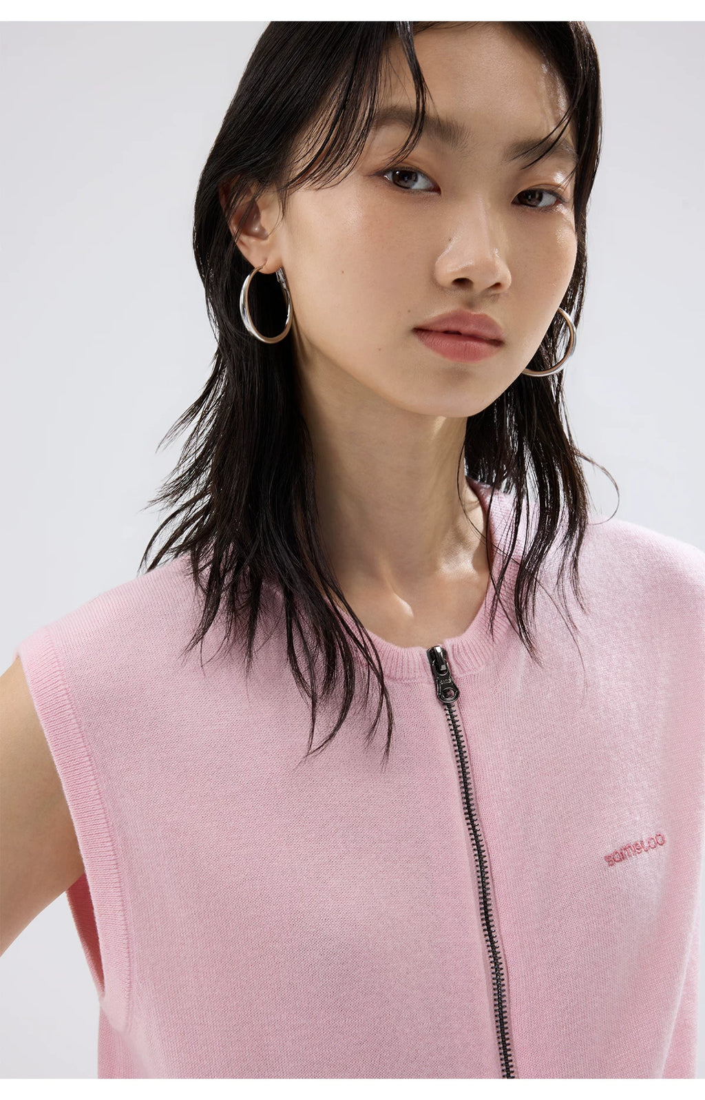 Sameuoo Embroidered Casual Woolen Vest