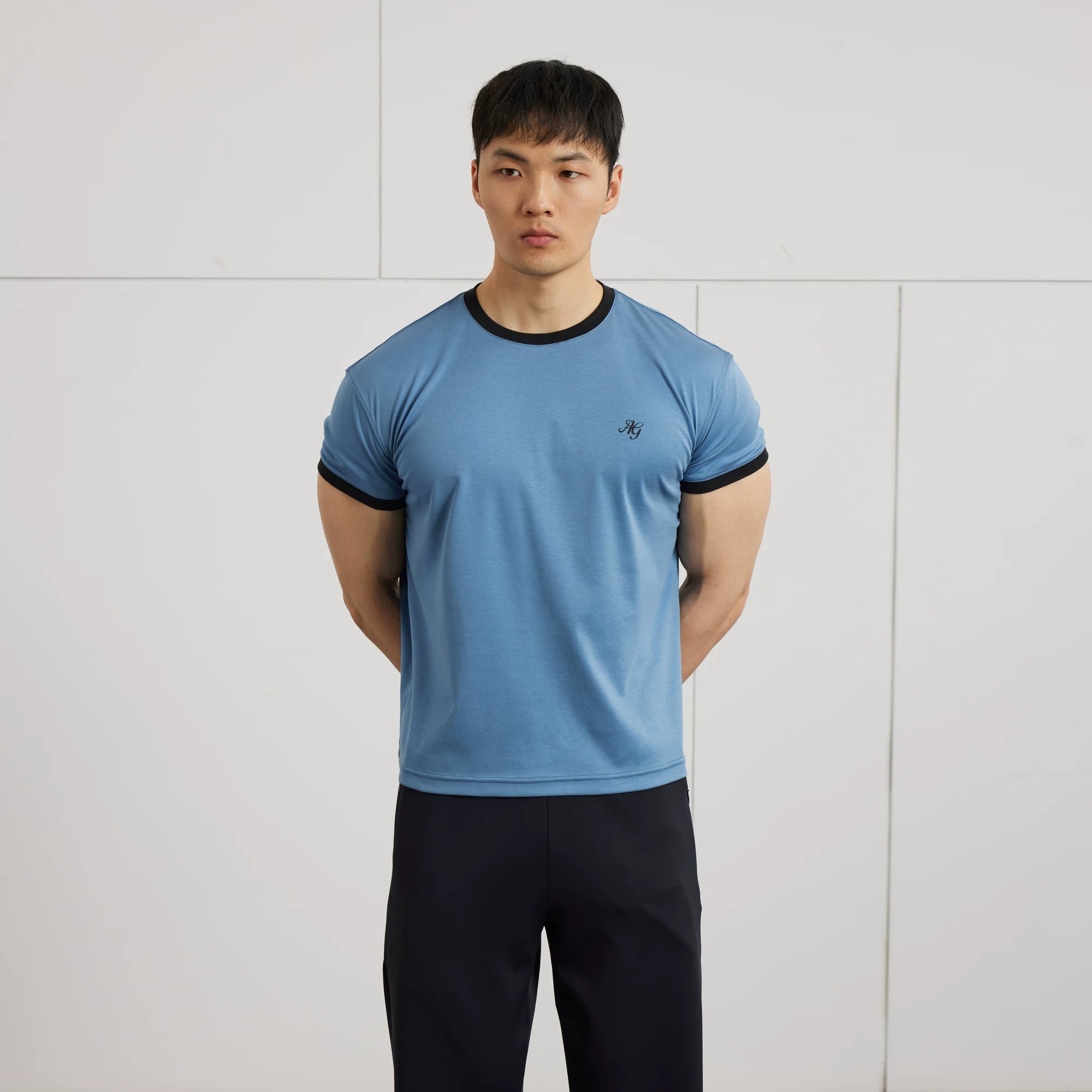 AFTERGLOW Vintage Contrast Casual TEE