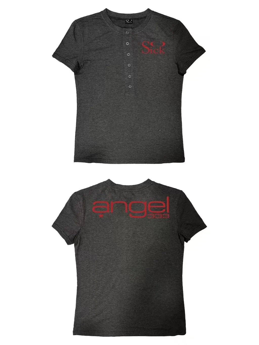 NO SICKING Silver Button 230g Breathable Slim Fit Tee