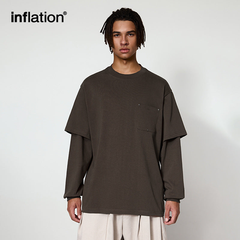 INF Heavy fake two-piece long sleeve Tee