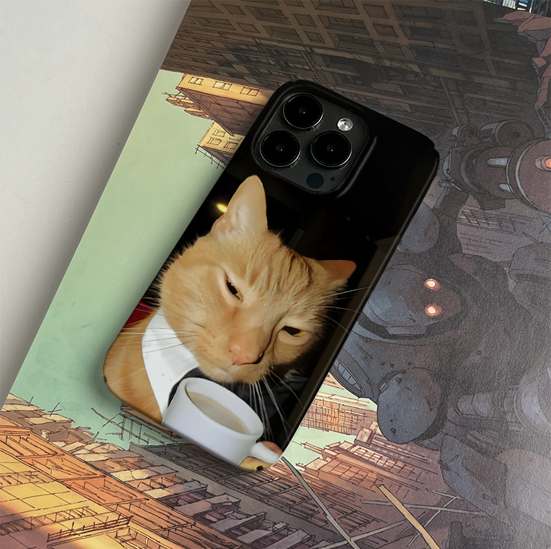 Pbcase Gentleman Cat Niche Apple Phone Case
