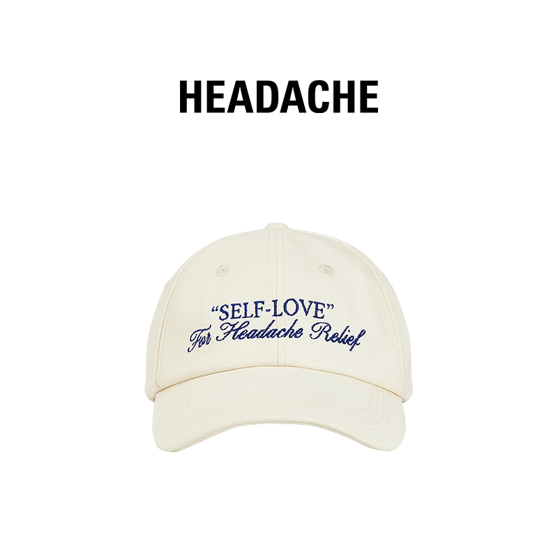 HEADACHE Embroidered Curved-Brim Baseball Cap
