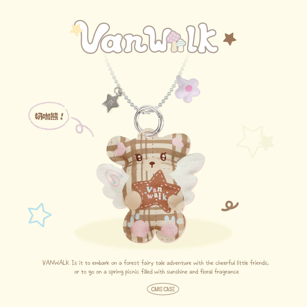 VANWALK Bear & Bunny Pendant Necklace