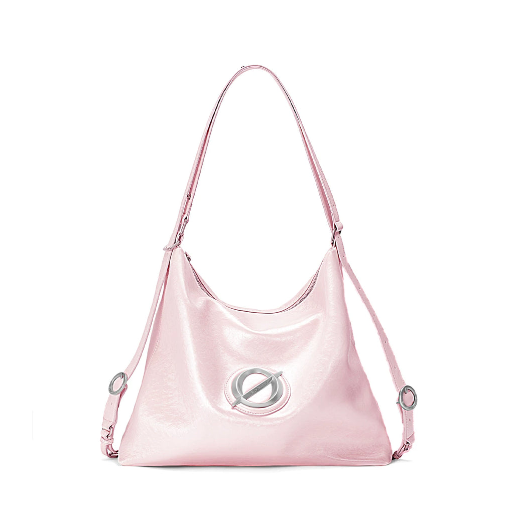JELLY TOYBOY Purple Faux Leather Zip-Top Shoulder Bag