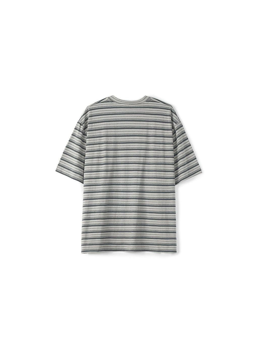 PARTIMENTO Retro Multi-Stripe 180g Breathable Oversized Tee