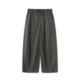BUTTBILL enzyme washed silhouette commuter deck Japanese straight loose Pants
