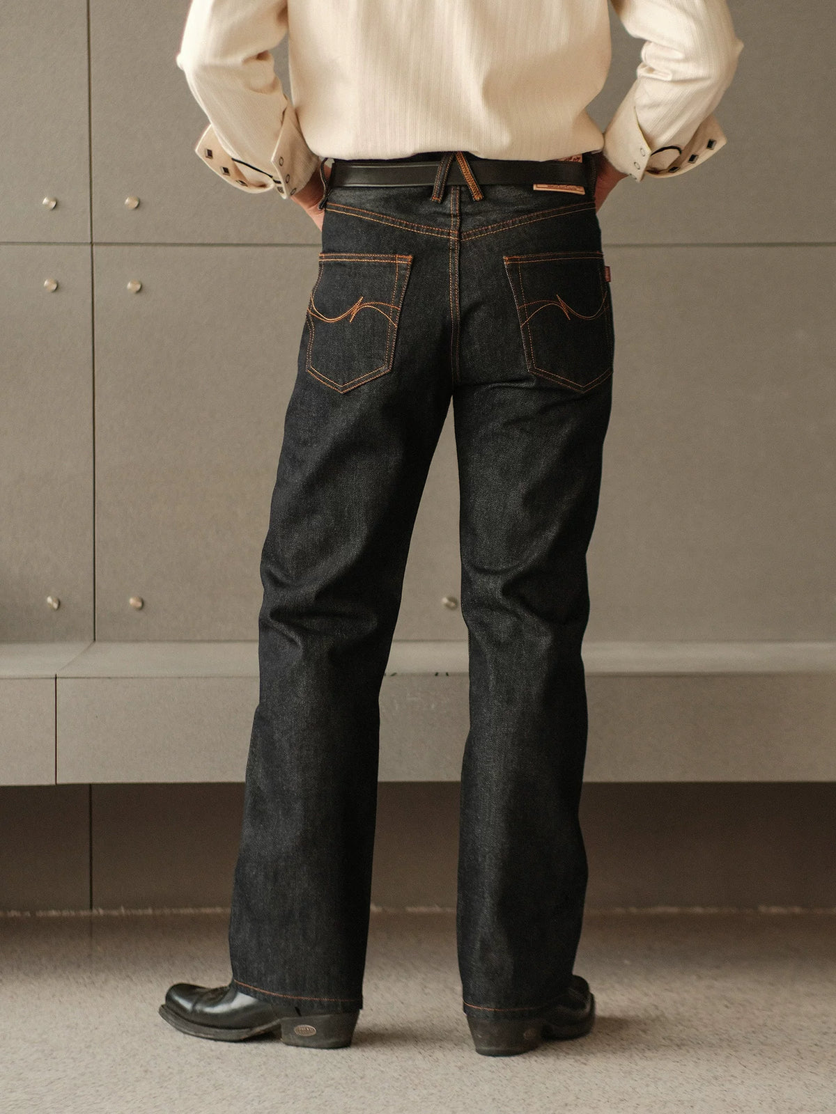 Mbbcar 15oz Washed Selvedge Straight-Leg Jeans