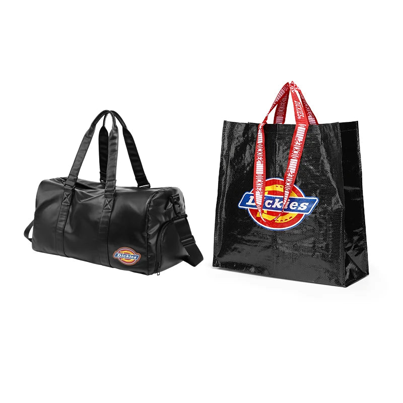 Dickies Faux Leather Embroidered Crossbody Bag - Zip Top