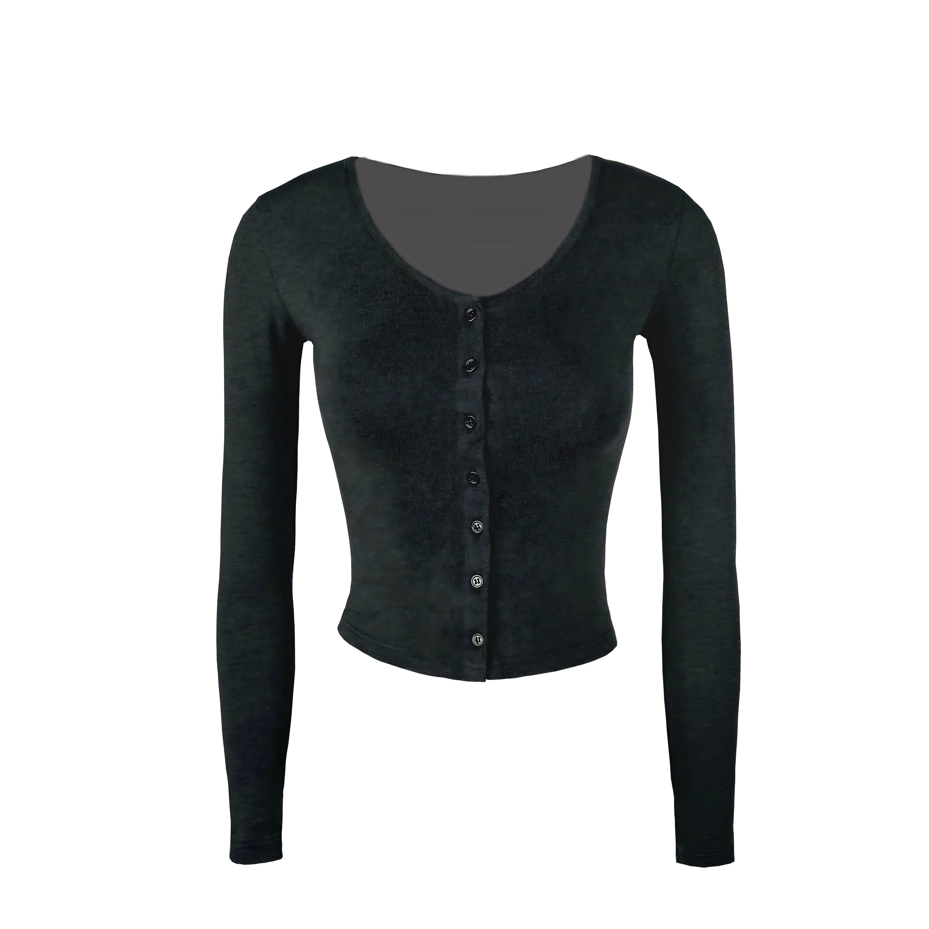 Jim Kennet Short Knitted Long Sleeve Cardigan