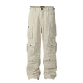 11KN Mid-Rise Wide-Leg Cargo Pants