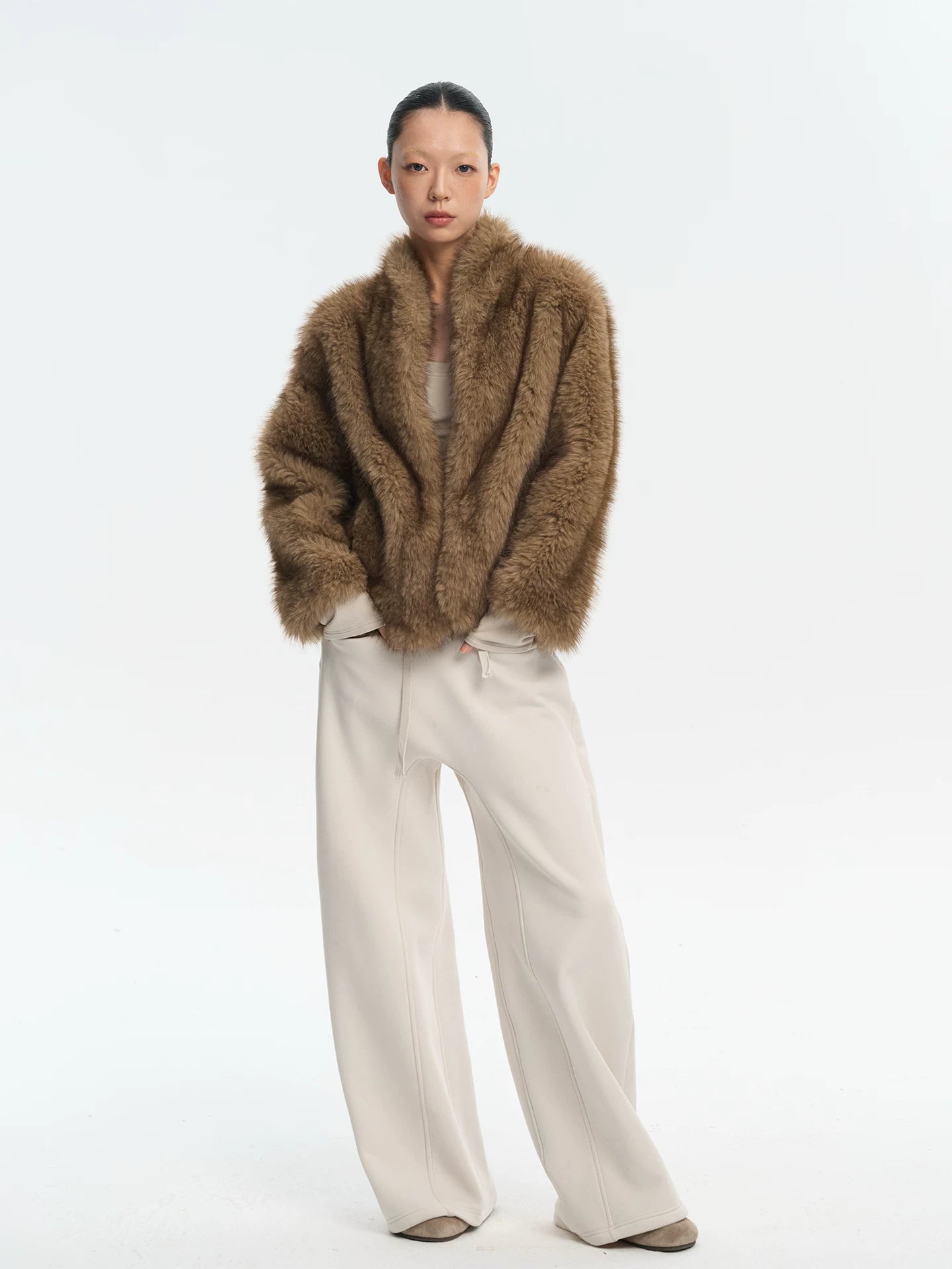 LINY LIBERTY Vintage Loose Plush Jacket
