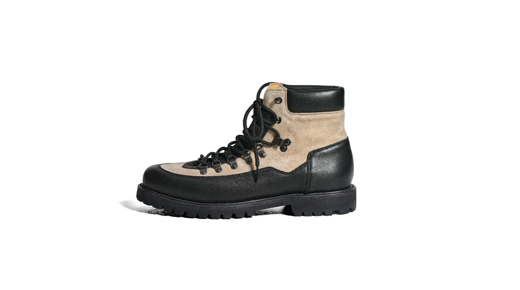 TERRAKOO Leather Lace-Up Platform Hiking Boot