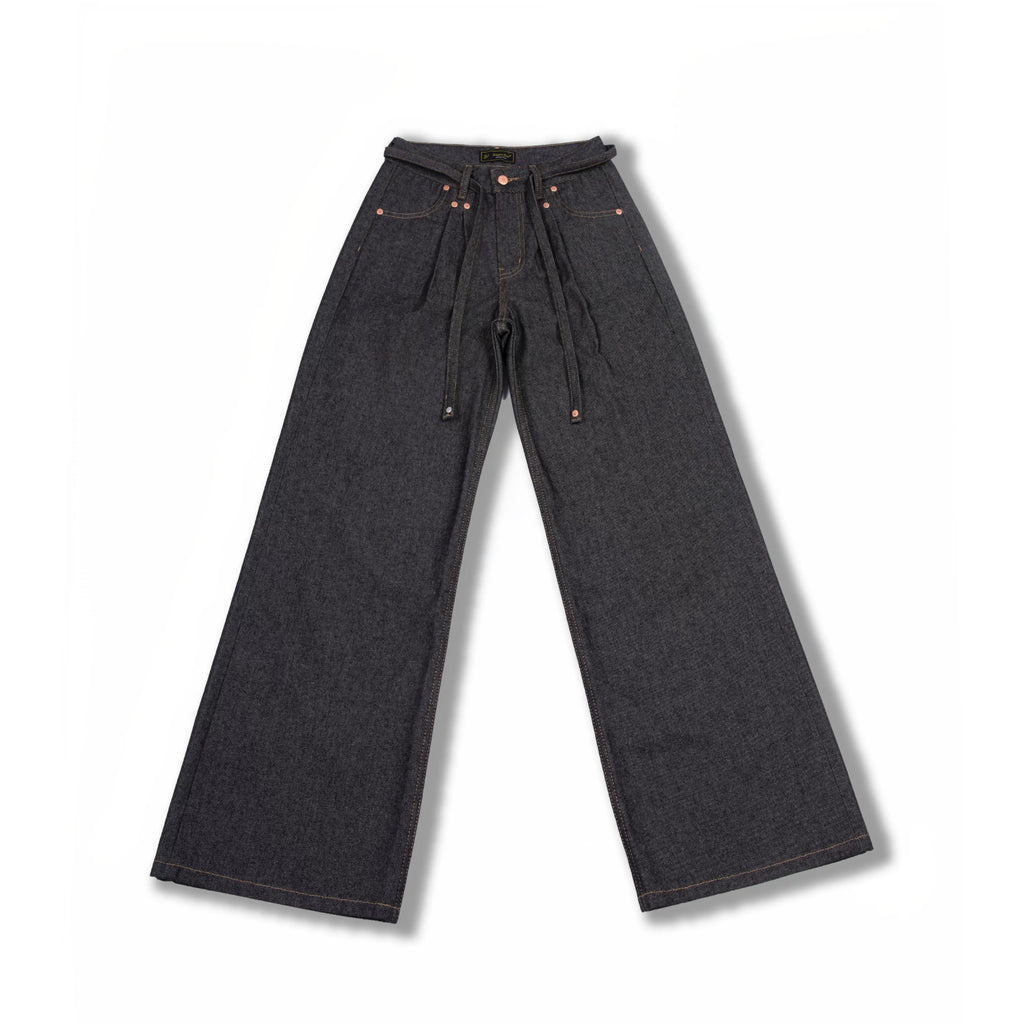 VOWPROGRESS pleated straight loose woven fabric pants