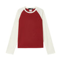 VLABMADE Color-Block 260g Breathable Cropped Long-Sleeve Tee