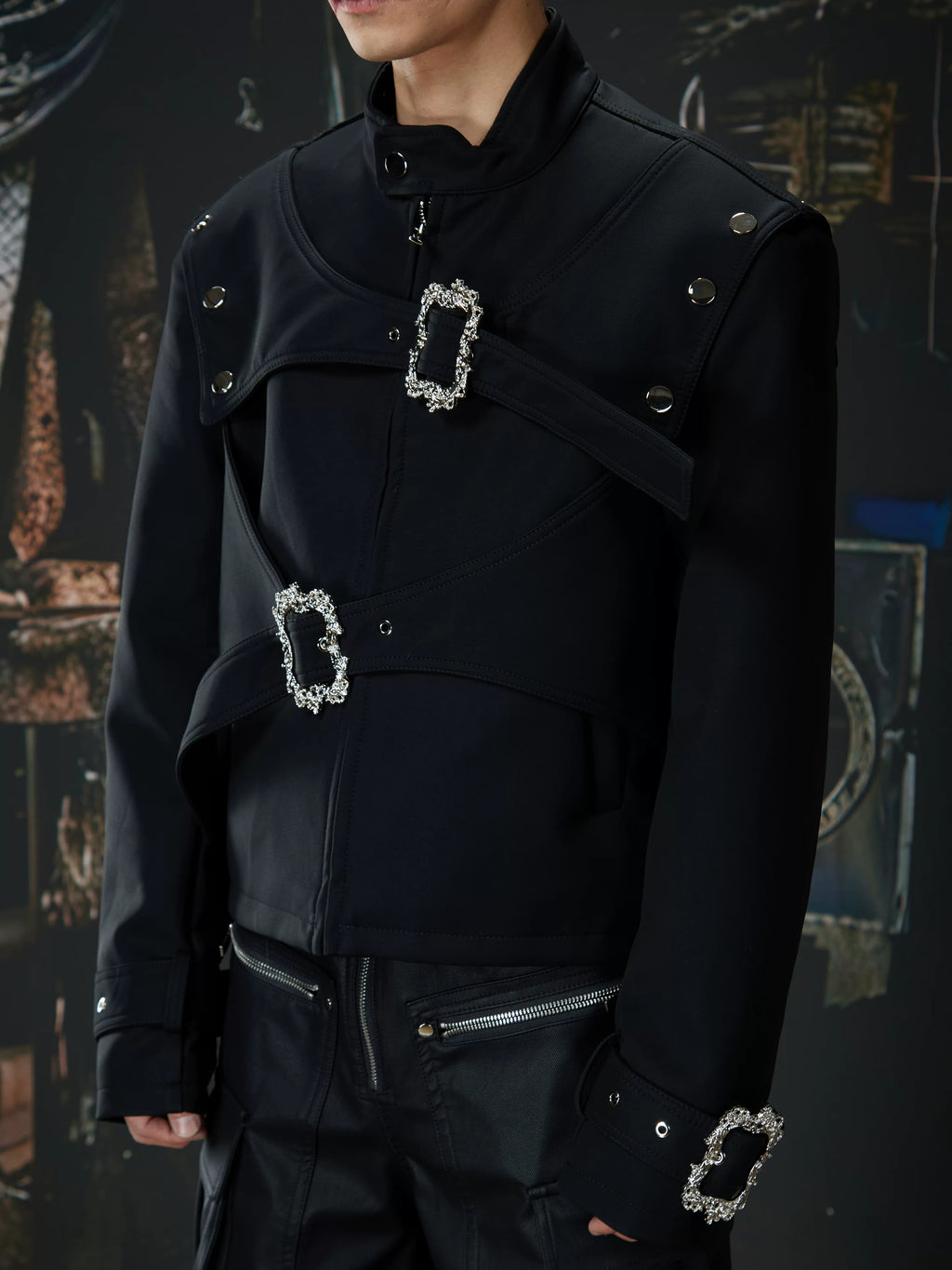 NUndeFineD Premium Sense Diablo Niche Short Leather Jacket