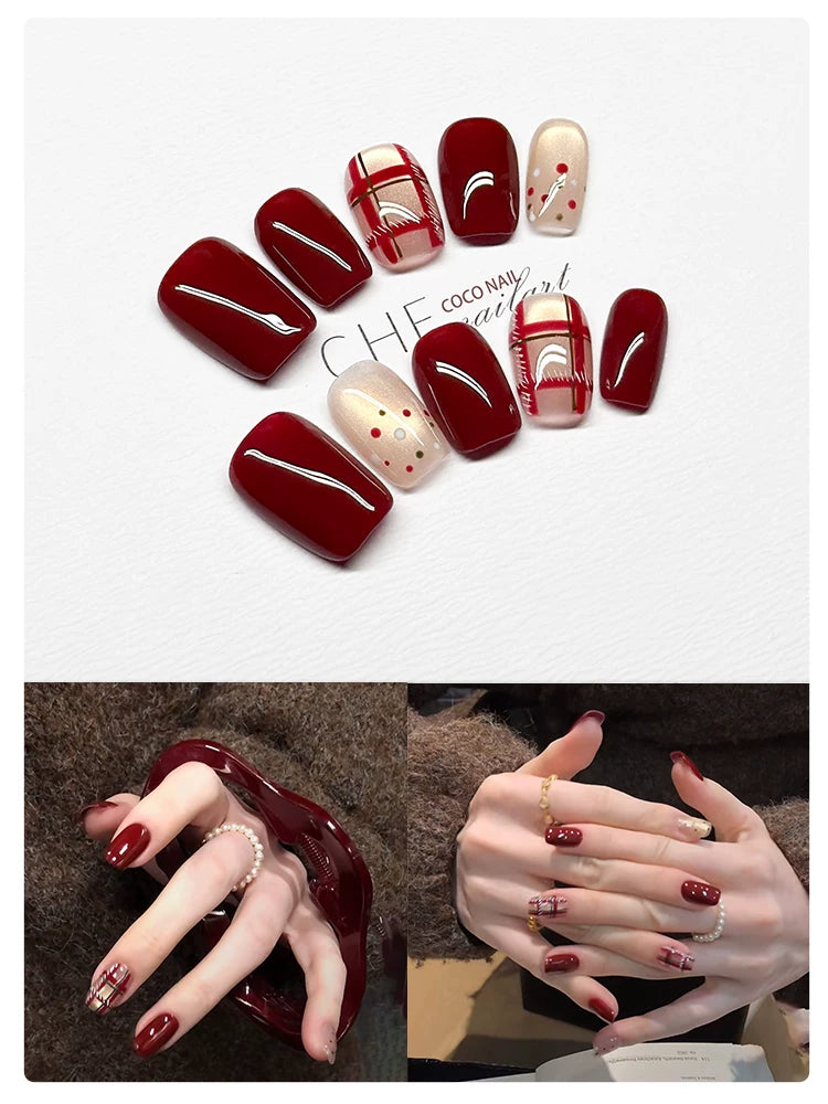 CoCo Light Luxury Premium Handmade Nail Art Wear Nail Art