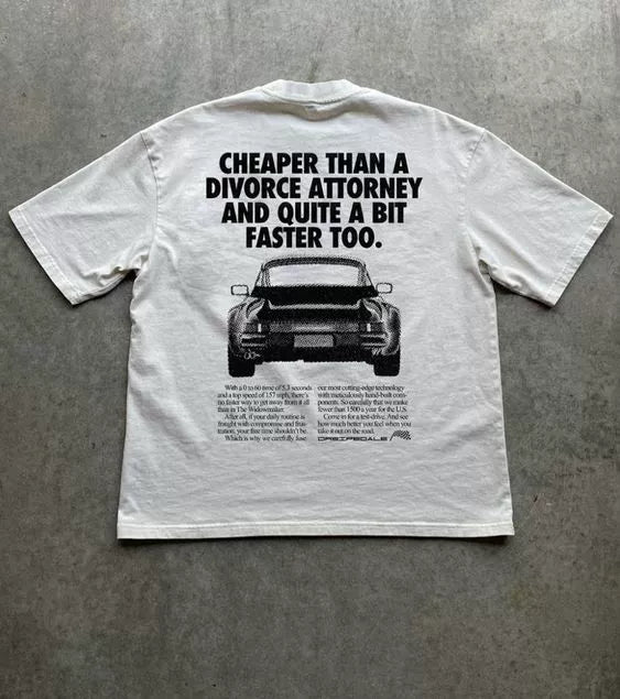 Wang Youbing Studio! Porche 220g 100% Cotton Tee