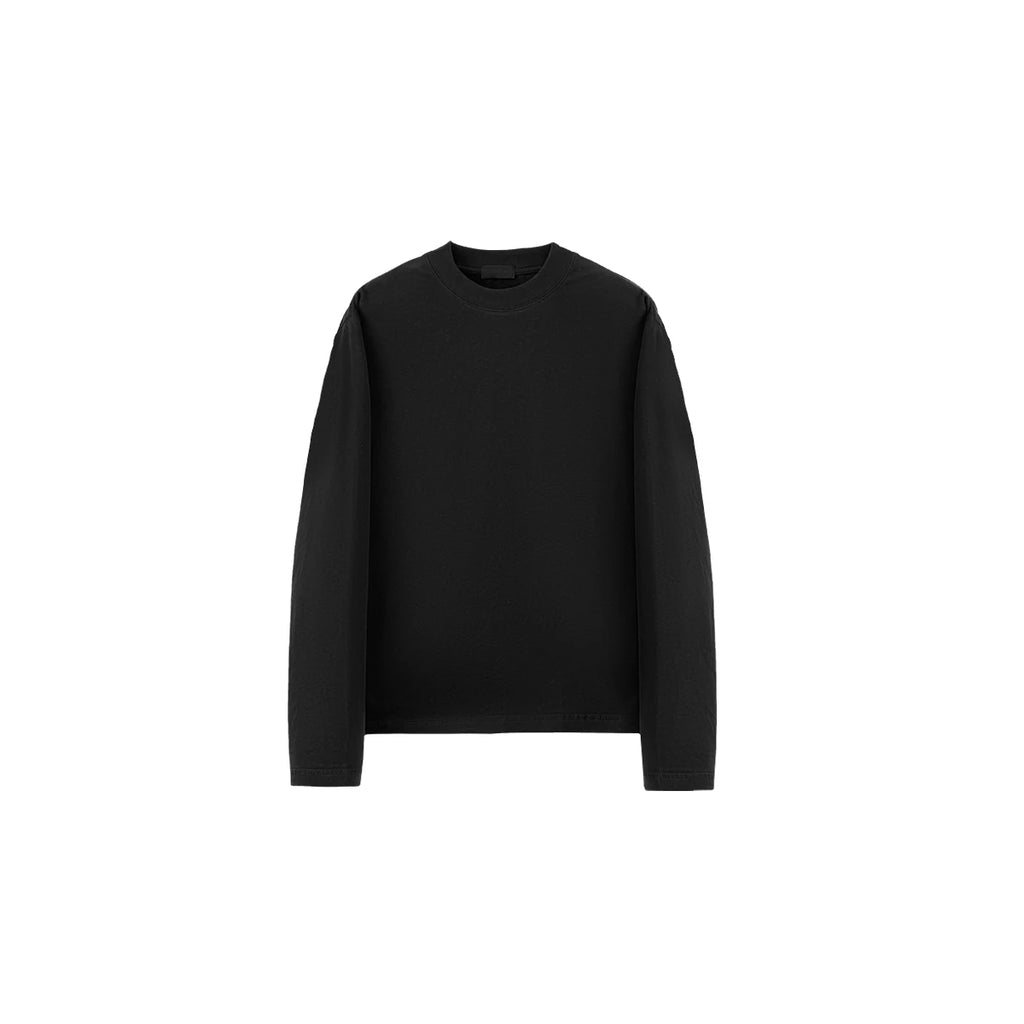PLUS NO LOGO Brushed Cotton Cropped Long-Sleeve Tee