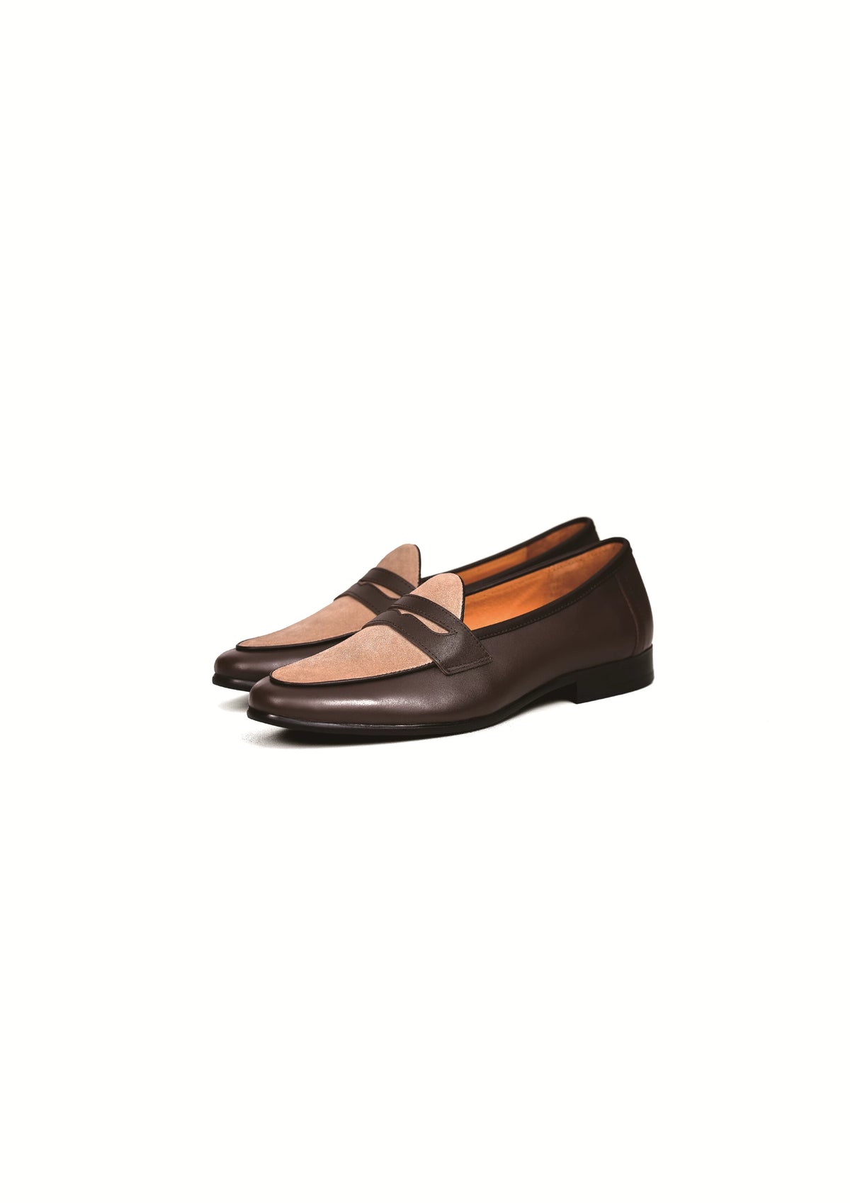 TERRAKOO Leather Two-Tone Slip-On Loafer