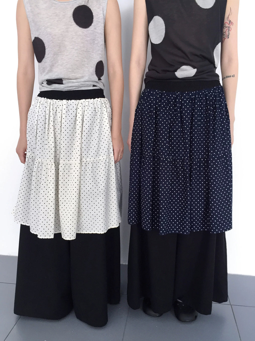 3months Polka Dot 260g Breathable Wide-Leg Pants