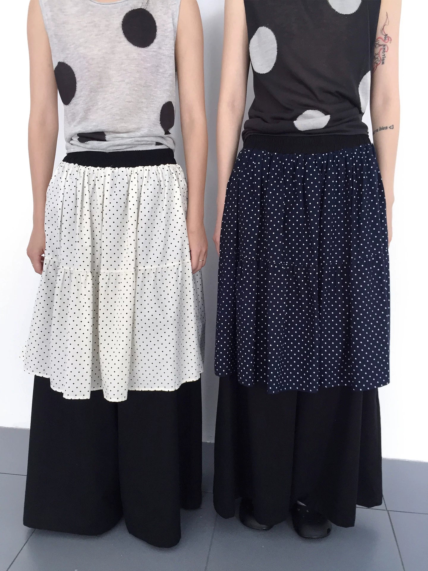 3months Polka Dot 260g Breathable Wide-Leg Pants