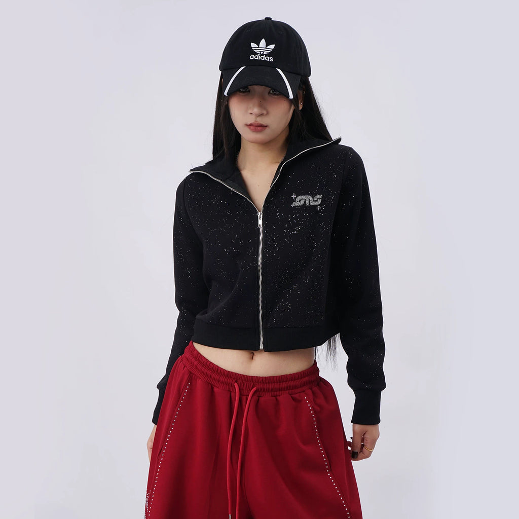 SAMUSAN Hot Diamond Casual Loose Sweatpants Wide Leg Pants