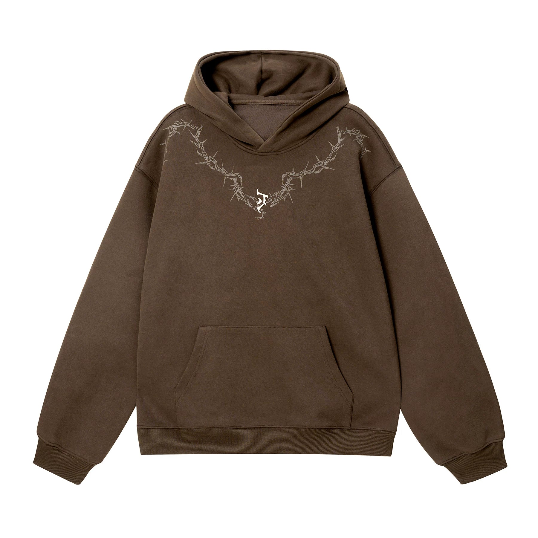 JHYQ Thorn Print Hooded Fir