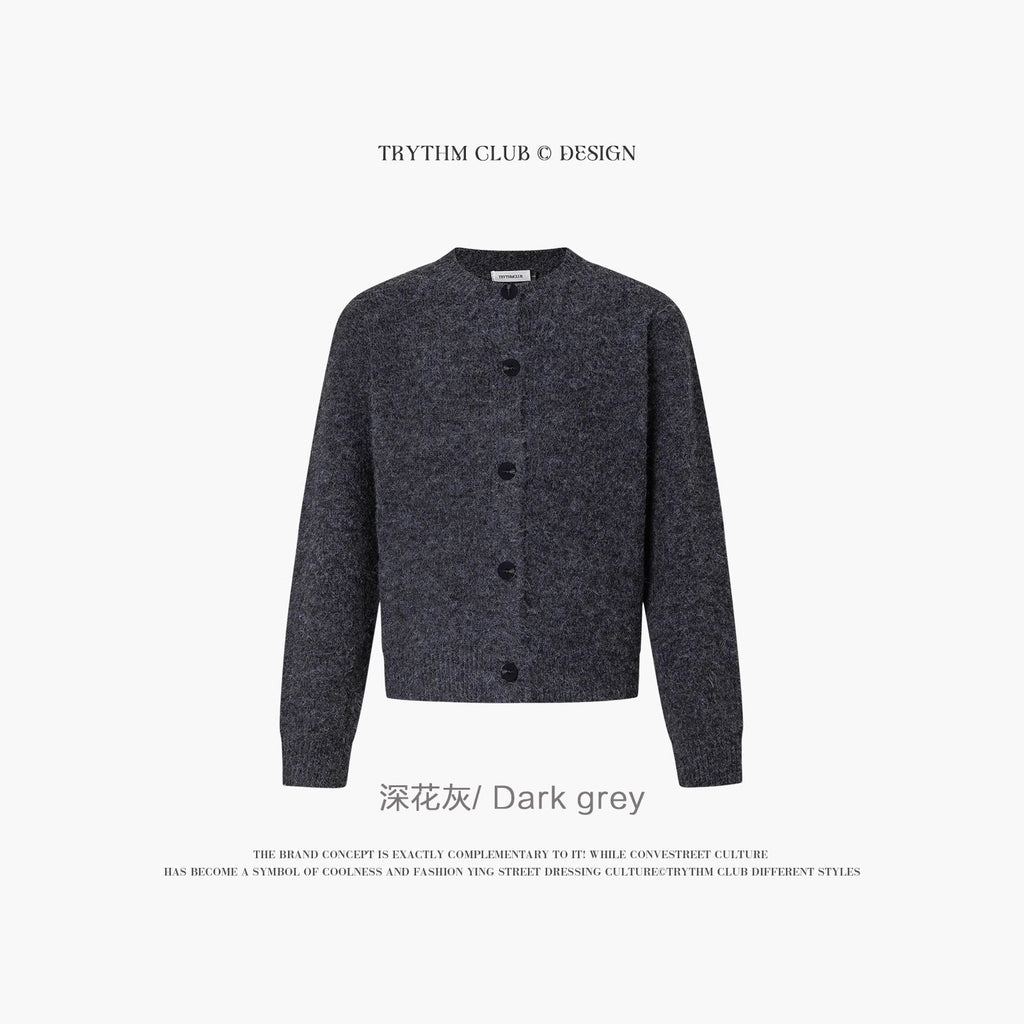 TRYTHMCLUB Simple Premium Knitted Cardigan Sweater